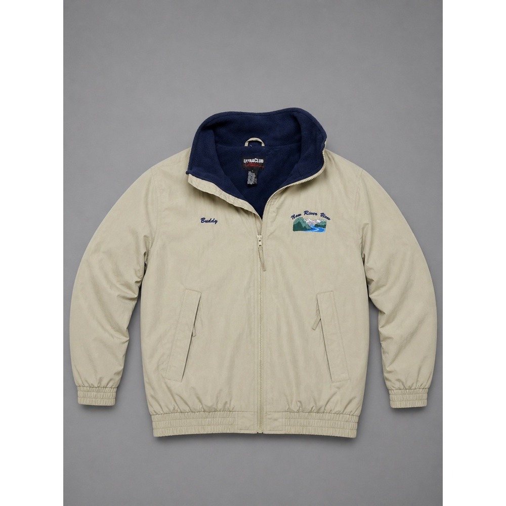UltraClub Collection New River View Fleece Lined Jacket Men's Large Full‎ Zip